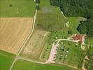 Photos aériennes de "bois" - Photo réf. T099678 - La Ferme Aventure située dans les Vosges propose des parcours ludiques et pédagogiques dans différents labyrinthes de maïs, bois, pierre et céréales.