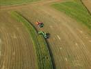 Photos aériennes de "champs" - Photo réf. T099698 - La moisson du maïs en Meurthe-et-Moselle