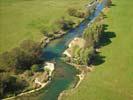 Photos aériennes de "Rivière" - Photo réf. T100565 - La Meuse suit son cours paisible  travers la campagne de Champneuville.