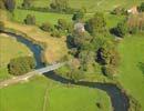 Photos aériennes de "rivière" - Photo réf. T100568 - La rivière symbolise la frontière entre la France et la Belgique.