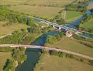 Photos aériennes de "pont-canal" - Photo réf. T100584 - Le Pont-Canal de Troussey passe au-dessus de la Meuse.