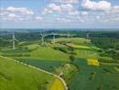 Photos aériennes de Bambiderstroff (57690) | Moselle, Lorraine, France - Photo réf. T100675 - Les éoliennes de Séchilienne Sidec au milieu de la campagne mosellane.