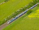 Photos aériennes de "tgv" - Photo réf. T100697 - Un TGV Est se rendant  Strasbourg.