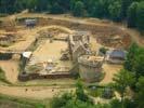 Photos aériennes de "Chateau" - Photo réf. U091617 - Le chantier mdival du chteau de Gudelon  Treigny (Yonne) a dbut en 1998.