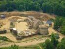 Photos aériennes de "Yonne" - Photo réf. U091618 - Le chantier médiéval du château de Guédelon à Treigny (Yonne) a débuté en 1998.