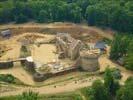 Photos aériennes de "Chateau" - Photo réf. U091618 - Le chantier mdival du chteau de Gudelon  Treigny (Yonne) a dbut en 1998.