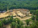 Photos aériennes de "Chateau" - Photo réf. U091619 - Le chantier mdival du chteau de Gudelon  Treigny (Yonne) a dbut en 1998.