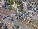 Photos aériennes de "gare" - Photo réf. U092662 - La Gare de Limoges-Bénédictins a été réalisée entre 1924 et 1929 par Roger Gonthier.