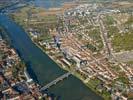 Photos aériennes de Pont-à-Mousson (54700) - Le Centre Ville Rive droite | Meurthe-et-Moselle, Lorraine, France - Photo réf. U099282