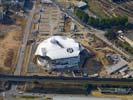 Photos aériennes de "centre" - Photo réf. U099512 - L'état d'avancement du chantier du Centre Pompidou de Metz le 15/10/2009