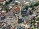 Photos aériennes de Armentières (59280) - Le Centre Ville | Nord, Nord-Pas-de-Calais, France - Photo réf. U099652 - Le Beffroi de l'Hotel de Ville est class au patrimoine mondial de l'UNESCO.