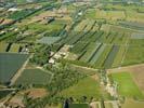 Photos aériennes de Sénas (13560) - Caderache | Bouches-du-Rhône, Provence-Alpes-Côte d'Azur, France - Photo réf. U099949 - Les vergers et autres cultures sont entours de hautes haies brise-vent, rappelant le bocage normand.