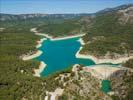 Photos aériennes de "électrique" - Photo réf. U099996 - Le barrage hydro-électrique Rigaud sur le Lac Bimont de Saint-Marc-Jaumegarde.