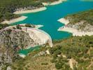 Photos aériennes de "lac" - Photo réf. U099997 - Le barrage hydro-électrique Rigaud sur le Lac Bimont de Saint-Marc-Jaumegarde.