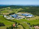 Photos aériennes de Saint-Romain-Lachalm (43620) | Haute-Loire, Auvergne, France - Photo réf. U100021 - L'Usine Leygatech est spcialise dans la transformation de matires plastiques par extrusion et coextrusion gonflage.