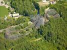 Photos aériennes de Plailly (60128) - Le Parc Astérix | Oise, Picardie, France - Photo réf. U100184 - Le Tonnere de Zeus est une des montanes russes du Parc Astérix.
