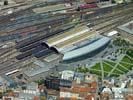 Photos aériennes de "tgv" - Photo réf. U100239 - La Gare de Strasbourg accueille 60 000 passagers chaque jour.