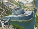Photos aériennes de "siège" - Photo réf. U100242 - Depuis Décembre 1992, le siège du Parlement Européen est fixé à Strasbourg.
