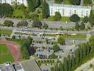 Photos aériennes de "tramway" - Photo réf. U100286 - Le tramway de Mulhouse comprend 2 lignes pour un total de 24 stations et 11,7 km.