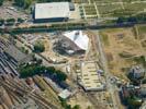 Photos aériennes de "centre" - Photo réf. U100513 - L'état d'avancement du chantier du Centre Pompidou de Metz le 05/08/2009