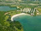 Photos aériennes de "lac" - Photo réf. U100609 - Une plage en IIe-de-France.