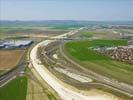 Photos aériennes de Champfleury (10700) - Le Chantier du Contournement Sud de Reims | Aube, Champagne-Ardenne, France - Photo réf. U101926