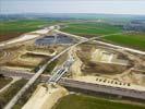 Photos aériennes de Thillois (51370) - Le Chantier du Contournement Sud de Reims | Marne, Champagne-Ardenne, France - Photo réf. U101980