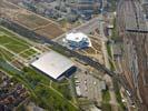 Photos aériennes de Metz (57000) - Le Quartier Sablon | Moselle, Lorraine, France - Photo réf. U101991 - Le Centre Pompidou en chantier et les Arnes de Metz.