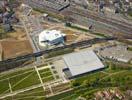 Photos aériennes de Metz (57000) - Le Quartier Sablon | Moselle, Lorraine, France - Photo réf. U101994 - Le Centre Pompidou en chantier et les Arnes de Metz.