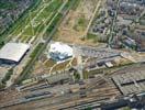 Photos aériennes de "centre" - Photo réf. U102936 - L'état d'avancement du chantier du Centre Pompidou de Metz le 23/05/2010.