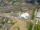 Photos aériennes de "centre" - Photo réf. U102941 - L'état d'avancement du chantier du Centre Pompidou de Metz le 23/05/2010.