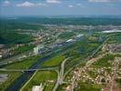 Photos aériennes - Transport fluvial et maritime - Photo réf. U103713 - Le Port de Frouard appelé Nancy Port, dans la vallée de la Meurthe.