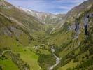 Photos aériennes - Paysages de montagne - Photo réf. U107248 - De nombreux hameaux de la commune de Blenio sont rpartis dans cette valle.