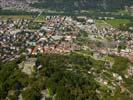 Photos aériennes de "culturel" - Photo réf. U108168 - Les chteaux de Bellinzona figurent depuis l'an 2000 sur la liste du patrimoine culturel mondial de l'UNESCO.