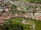 Photos aériennes de "patrimoine" - Photo réf. U108169 - Les chteaux de Bellinzona figurent depuis l'an 2000 sur la liste du patrimoine culturel mondial de l'UNESCO.