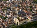 Photos aériennes de Langres (52200) - Le Centre Ville | Haute-Marne, Champagne-Ardenne, France - Photo réf. U108215 - La Cathdrale Saint-Mamms et son clotre,  mi-chemin en l'art roman et l'art gothique.