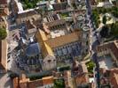 Photos aériennes de "cloitre" - Photo réf. U108222 - La Cathédrale Saint-Mammès et son cloître, à mi-chemin en l'art roman et l'art gothique.