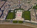 Photos aériennes de "ville" - Photo réf. U109354 - L'Esplanade des Quinconces qui fait partie des 1810 hectares du centre ville de Bordeaux inscrits sur la liste du Patrimoine mondial de l'UNESCO.