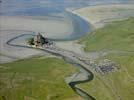 Photos aériennes de "Abbaye" - Photo réf. U110011 - Le Mont-Saint-Michel et sa baie sont classs au Patrimoine Mondial de l'UNESCO. 