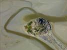 Photos aériennes de "patrimoine" - Photo réf. U110012 - Le Mont-Saint-Michel et sa baie sont classés au Patrimoine Mondial de l'UNESCO. 
