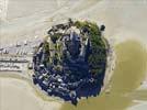 Photos aériennes de "unesco" - Photo réf. U110017 - Le Mont-Saint-Michel et sa baie sont classés au Patrimoine Mondial de l'UNESCO. 