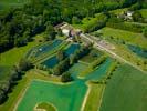 Photos aériennes de "Auberge" - Photo réf. U110302 - L'Auberge de la Pêche à la Truite et son domaine piscicole de loisirs.