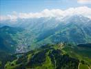 Photos aériennes de La Clusaz (74220) | Haute-Savoie, Rhône-Alpes, France - Photo réf. U110367 - On reconnait le domaine skiable de Beauregard.