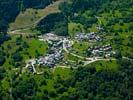 Photos aériennes de "station" - Photo réf. U110385 - Sur les hauteurs de la commune se trouve la station de ski de Courchevel.