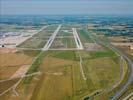 Photos aériennes de "aerodrome" - Photo réf. U110410 - L'aéroport Lyon Saint-Exupéry est le quatrième aéroport français.