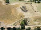 Photos aériennes de "parc" - Photo réf. U111111 - Des girafes et des autruches dans la Rserve Africaine de Sigean dans l'Aude.