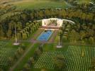 Photos aériennes de "cimetiere" - Photo réf. U111187 - 9387 militaires américains reposent dans ce cimetière.