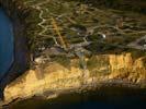 Photos aériennes de "pointe" - Photo réf. U111226 - La Pointe du Hoc, situe sur la commune de Cricqueville-en-Bessin (Calvados), fut lgue aux Etats-Unis en 1979 en reconnaissance aux soldats tus lors de la deuxime guerre mondiale.