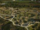 Photos aériennes de "pointe" - Photo réf. U111227 - La Pointe du Hoc, situe sur la commune de Cricqueville-en-Bessin (Calvados), fut lgue aux Etats-Unis en 1979 en reconnaissance aux soldats tus lors de la deuxime guerre mondiale.