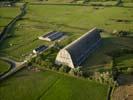 Photos aériennes de "hangar" - Photo réf. U111244 - Ce hangar  dirigeables est fabriqu avec 2540 tuiles en bton qui furent produites sur place. Il mesure 150 mtres de long, 24 mtres de large et 28 mtres de haut.